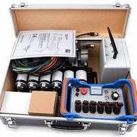 Système de télécommande sans fil à code fixe, étanche IP65, avec joystick proportionnel en plastique, pour grue hydraulique montée sur camion
