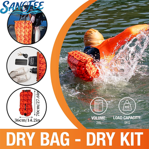 Fornitura di fabbrica 28L boa da nuoto doppio Airbag Design, Logo personalizzato per attrezzatura da nuoto in acque libere - Product Image 3