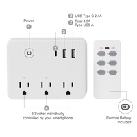 Prise de courant à télécommande standard américaine pour usage domestique et professionnel avec ports USB et prises