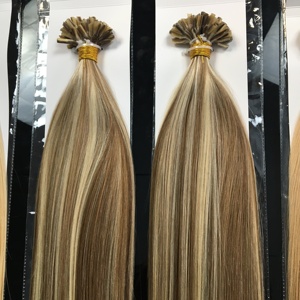 Jasmine Beauty Ombre Keratin Tip 100% Natural Hair Extensions flat tips Raw Double Drawn Flat tip Remy Human hair extensions - Product Image 4