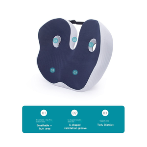 Cojín de Asiento Ergonómico Antideslizante de Espuma Viscoelástica para Oficina y Automóvil, para Aliviar el Dolor de Ciática, Espalda, Coxis y Cadera - Product Image 5