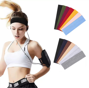 <span class=keywords><strong>Diadema</strong></span> Deportiva Elástica Personalizada de Tela, Color Sólido, Geométrica, Antideslizante, Resistente al Sudor, para Deportes - Product Image 1