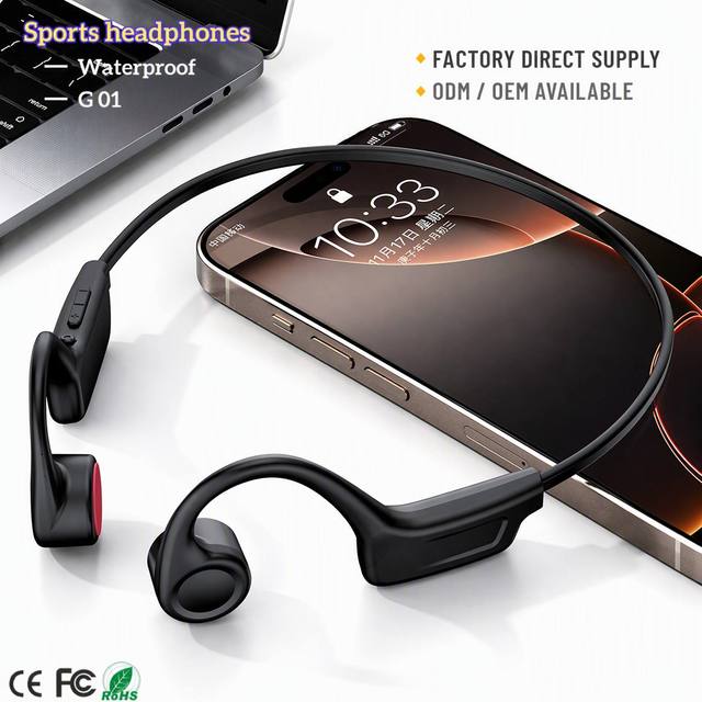 OTHC True Bone Conduction Wireless Sports Headphones Factory Direct OEM/ODM Open Ear Non-In-Ear Call ENC Noise Cancelling Gift