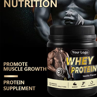 Poudre de protéines de lactosérum à la vanille OEM 500g, teneur élevée en protéines, croissance musculaire, complément nutritionnel après l'entraînement, nutrition pour la salle de sport