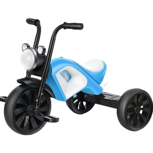 Triciclo per Bambini a 3 Ruote con Vano Portaoggetti, Regalo per Neonati, Giocattolo Cavalcabile per Esterni, Bicicletta per Bambini, Triciclo per Neonati in Vendita - Product Image 1