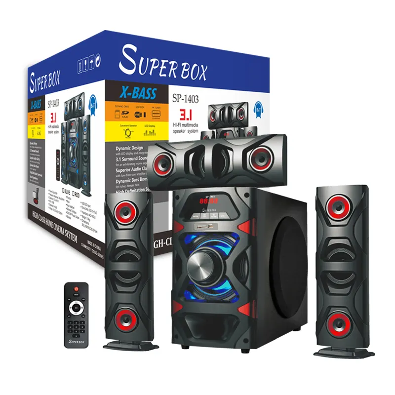 SP-1403 SUPER BOX, pengeras suara Digital 3.1 baru harga murah, Speaker Multimedia teater rumah 2023 panas