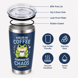 Vaso Térmico Personalizable de Acero Inoxidable con Tapa y Pajita, Aislamiento al Vacío, Patrón Lindo y Logotipo, Retención de Temperatura de 6 a 12 Horas, Ideal para Fiestas y Viajes - Product Image 6