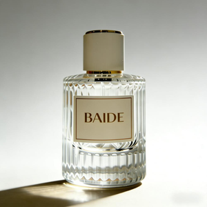 Customized Transparent High Quality Perfume Glass <b>Bottle</b> 30ml 50ml 100ml Empty Clear perfume <b>bottle</b> with White Cap - Product Image 1