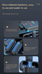 Nouveau Clip sans fil antibruit en direct enregistrement Lavalier Microphone 2.4Ghz abeille Lavalier Microphone pour IOS Smartphone type-c - Product Image 5