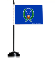 Drapeaux de bureau du Nigeria, petits drapeaux de table miniatures avec mât noir, décoration pour la maison et le bureau, célébrations de festivals