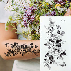 Usine OEM nouveau style serpent <span class=keywords><strong>fleur</strong></span> populaire écologique étanche amovible temporaire <span class=keywords><strong>tatouage</strong></span> autocollant luxe Body Art <span class=keywords><strong>bras</strong></span> arrière - Product Image 6
