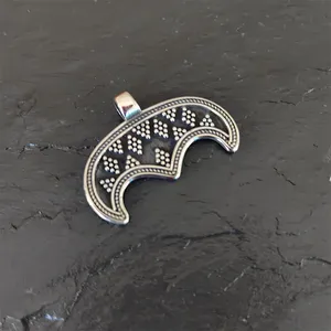 สร้อยคอเหล็กกล้าไร้สนิมสลาฟลูนูลา LUNULA เครื่องประดับไวกิ้งสำหรับผู้หญิง <span class=keywords><strong>MORAVIA</strong></span>, Lunitsa, ชาวสลาฟ, ไวกิ้ง, จี้ห้อยคอ - Product Image 1