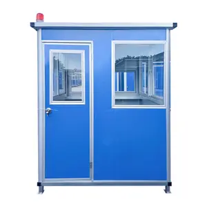 Factory Supplier Cheap Prefab Homes Custom Security Kiosk Design Prefabricated Guard House Sentry Box