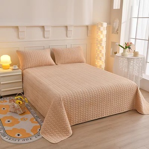 Màu Xanh Sữa Nhung Chăn Trải Giường Bộ Đồ Giường Tùy Chỉnh Kích Thước Vải Sabanas Sợi Nhỏ Gối Trường Hợp Chất Lượng Nhà Dệt Ga Trải Giường Bộ - Product Image 6