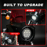 Phare de moto pour Harley Softail 2018-2026, style performance nid d'abeille, phare rond de 5,75 pouces, plug and play