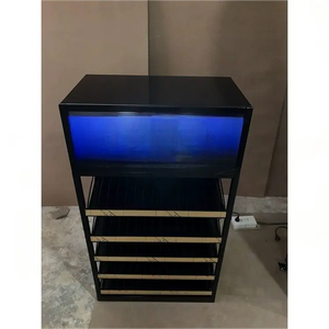 Tùy chỉnh sàn sơn móng tay giá Led Kim loại son môi hiển thị đứng với kệ có thể điều chỉnh - Product Image 2