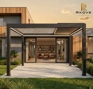 Pergola motorisée rétractable RKOVE série E pour l'aménagement extérieur - Product Image 4