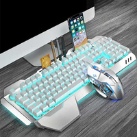 Clavier XINMENG personnalisé K680 LED RGB 104 touches Gamer clavier 2.4G clavier de jeu sans fil souris Combo