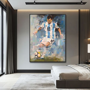 ภาพพิมพ์บนผ้าใบตกแต่งบ้านลายกีฬา <span class=keywords><strong>นัก</strong></span><span class=keywords><strong>ฟุตบอล</strong></span> ภาพศิลปะตกแต่งผนังสร้างแรงบันดาลใจ <span class=keywords><strong>โปสเตอร์</strong></span>สร้างแรงจูงใจ - Product Image 2