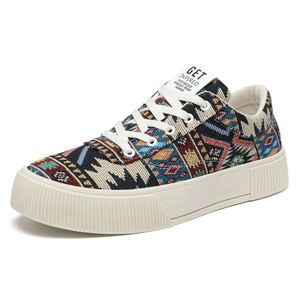 Nuevos <span class=keywords><strong>Zapatos</strong></span> Planos de Moda con Cordones para Caminar, Tallas Grandes, Última Tendencia en Calzado Casual para <span class=keywords><strong>Hombre</strong></span>, <span class=keywords><strong>Zapatos</strong></span> Modernos de Cuero y Lona - Product Image 1