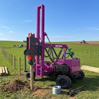 Machine de forage de pieux à haute fréquence avec tête de marteau, angle de pieux réglable, pour piquage de pieux