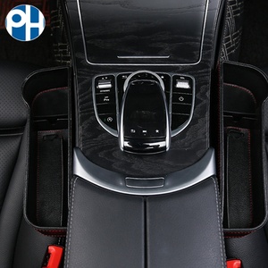 Organizador de Asiento de Coche Universal de Estilo Deportivo de Lujo, Caja de Almacenamiento de Cuero PU con Portavasos - Product Image 5