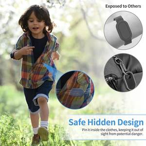 Funda protectora de silicona con Pin oculto GPS Tracker Clip Holder Case para niños <span class=keywords><strong>Samsung</strong></span> <span class=keywords><strong>Galaxy</strong></span> <span class=keywords><strong>SmartTag</strong></span> 2 Cover con Pin para ropa - Product Image 5