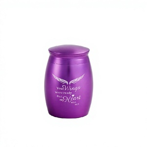 2.67 Inches <b>Small</b> <b>Urn</b> <b>for</b> <b>Human</b> <b>Ashes</b> Keepsake Set of 3 Wings <b>Urn</b> <b>for</b> <b>Human</b> <b>Ashes</b> Adult Male & Female Keepsake <b>Urn</b> With Free Bag - Product Image 1
