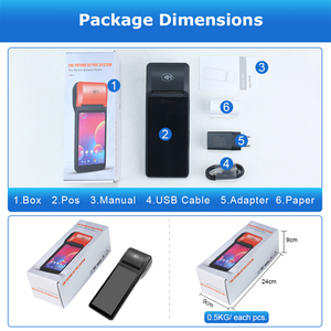 ระบบ POS ระดับมืออาชีพ ขนาด 6 นิ้ว ระบบแอนดรอยด์ 14 8 คอร์ แรม 3GB รอม 32GB พร้อมเครื่องพิมพ์ในตัว รองรับ NFC - Product Image 5