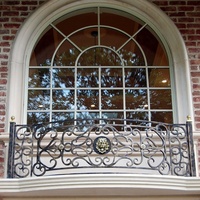Ringhiera per balcone in ferro battuto francese Tanlong, ringhiera in metallo per balcone alla francese, ringhiera esterna resistente alla ruggine per balconi e terrazze di ville