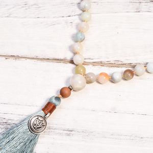 <span class=keywords><strong>Collana</strong></span> 108 con perline in pietra <span class=keywords><strong>amazzonite</strong></span> da 8mm <span class=keywords><strong>collana</strong></span> con rosario da donna - Product Image 5