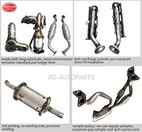 Chery fulwin 2 phía trước phụ tùng ô tô Hệ thống ống xả ba cách chất xúc tác trực tiếp phù hợp với xúc tác chuyển đổi
