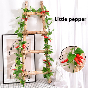 Vente en gros de plantes vertes artificielles personnalisées Simuler un petit fruit en <span class=keywords><strong>mousse</strong></span> Fleurs de vigne Tenture murale Fleurs de vigne artificielles - Product Image 2