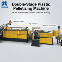 Machine de granulation de plastique automatique, ligne de production de granulation de films PE PP recyclés, économie d'énergie