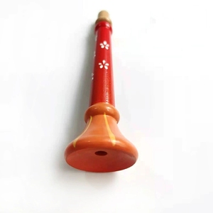 Wholesale Colorful Wooden Mini Trumpet Kids Blow Horn Whistle For Early Education <b>Musical</b> Instrument Orff Percussion - Product Image 2