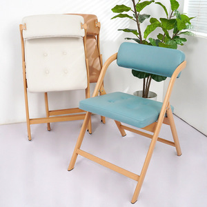 Chaise en cuir rembourrée à usage domestique Design moderne Dossier en métal-Dortoir Ordinateur Étude <span class=keywords><strong>Location</strong></span> <span class=keywords><strong>Appartement</strong></span> Bureau Utilisation Chaise de salle à manger - Product Image 3