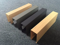 Grossiste en bois tube carré WPC matériel pour décoration murale ou plafond intérieur ou cloison élégant rétro fabricant