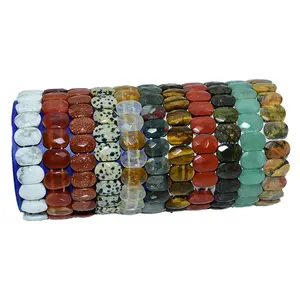 Bracelet en pierre naturelle perlée à facettes de Style Vintage cartes à main cadeau fête de mariage fiançailles anniversaire cérémonies bouddhistes - Product Image 1