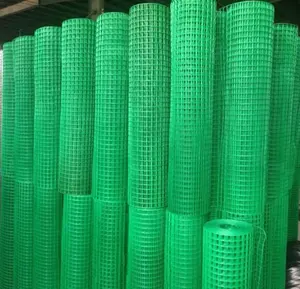 1/4 "x 1/4" PVC المغلفة سلك ملحوم شبكة الصانع والمصدر