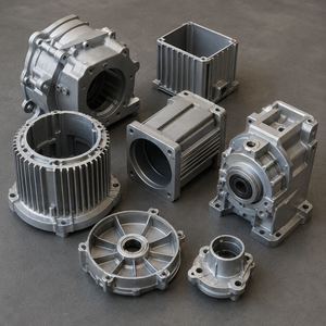Fabricant de boîtiers de moteur en aluminium moulé sous pression sur mesure OEM selon dessin pour composants de moteurs électriques industriels - Product Image 1