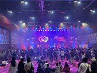 Panel Video Wall LED Digital Iklan Sewa 500mmx1000mm, Layar Besar Latar Panggung Indoor P3.91 P2.6, Harga Panel LED