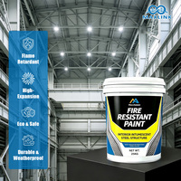 Revêtement ignifuge en acier industriel pour supports d'équipements intérieurs, à haute couvrance et protection intumescente