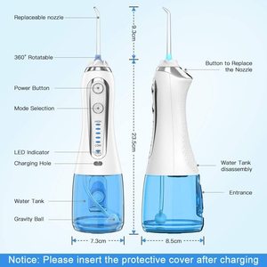 Bàn chải đánh răng điện IPX7 Flosser nước và bàn chải đánh răng kết hợp với nước Denta Flosser Irrigator miệng cho răng sạch - Product Image 4