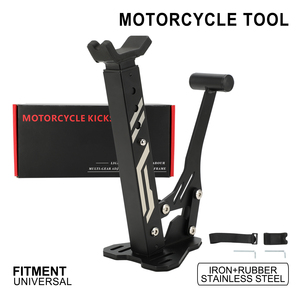 JFG Soporte de Acero Portátil para <span class=keywords><strong>Mantenimiento</strong></span> de Motocicletas, con Recubrimiento de Polvo Negro, para Uso en Talleres y Garajes - Product Image 2