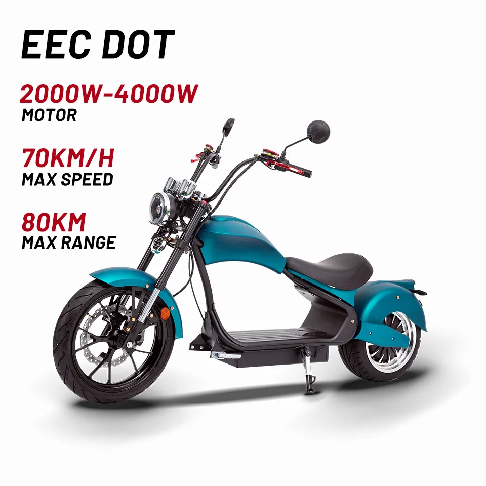 MH3 US Warehouse E Scooters Big Fat Tire Electric Citycoco Motorcycle For Women