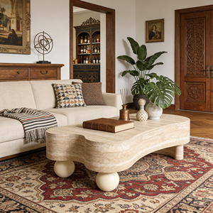 Modern Durable Irregular Coffee <b>Table</b> with Flip Top and Hidden Storage Compartment Living Room Furniture by OE HOME - Product Image 3