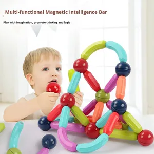 Bâtons magnétiques transformables Smart Architect, 40 pièces, animaux, thème de la nature, blocs de construction pour enfants, <span class=keywords><strong>jeu</strong></span> de société d'assemblage - Product Image 5