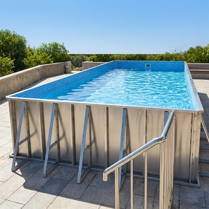 Piscina Prefabricada Modular de Acero Galvanizado Resistente, Fácil de Instalar, Piscina Elevada Prefabricada Personalizada - Product Image 1