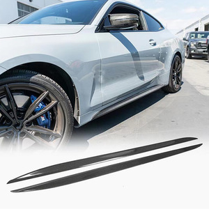 Jupes latérales noires en ABS pour BMW G22, installation avec ruban adhésif 3M, pour coupé 2 portes Série 4 (2020-2023) - Product Image 1