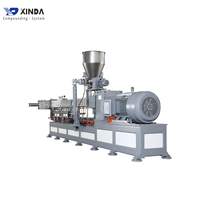 Machine d'extrusion à double vis XINDA pour granulés de plastique en PVC automatique avec barillet à clapet